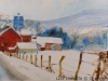 Winter Barn in Edmeston, NY