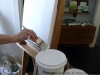 Pic 7 prime the canvas with gesso