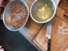 quinoa, olive, lemon juice, garlic